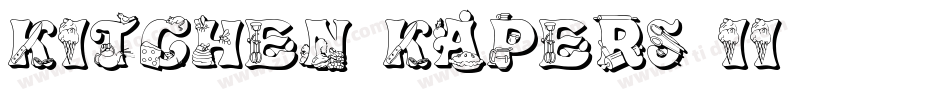Kitchen Kapers II字体转换